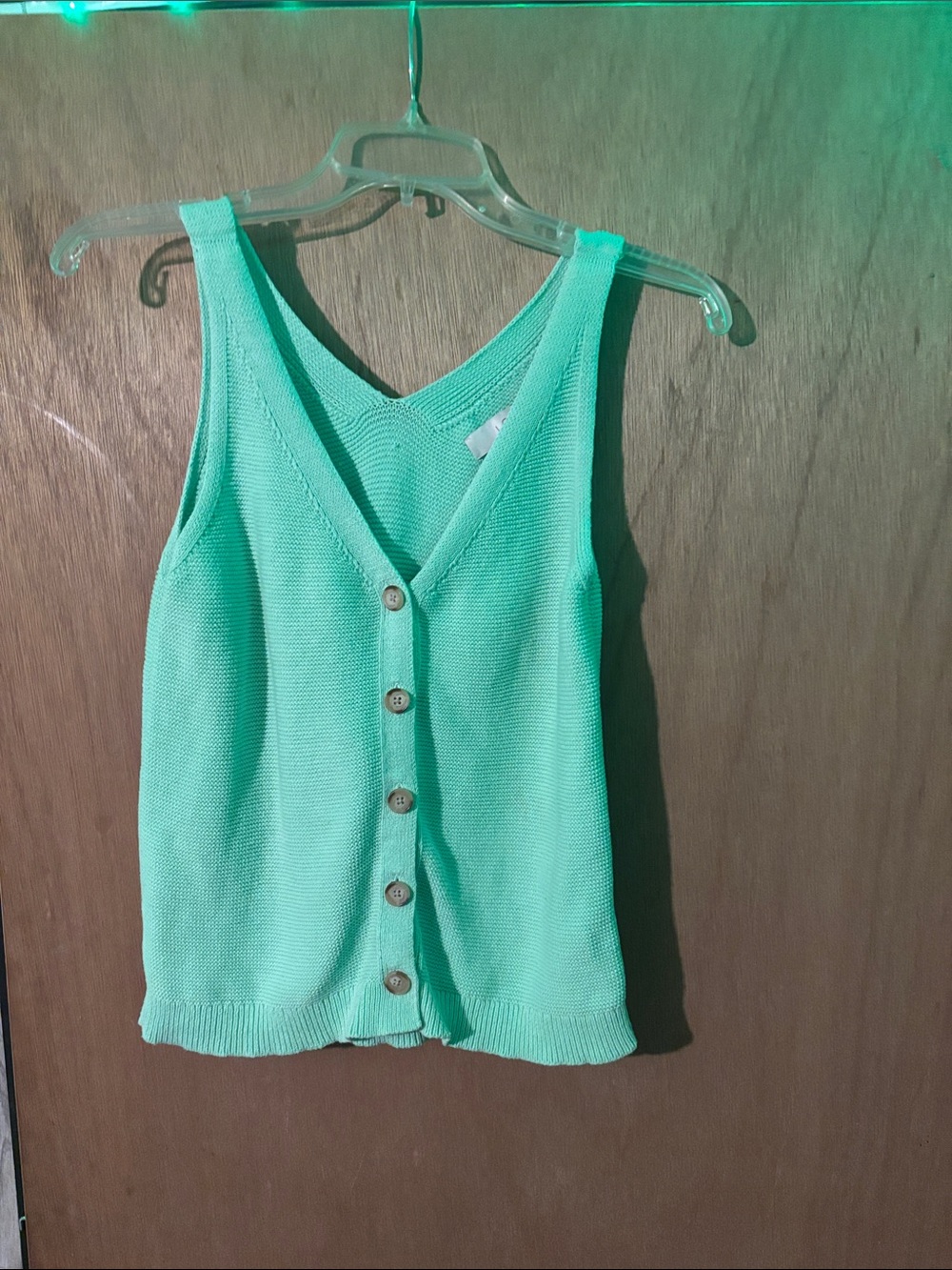 LOFT Mint Green Knit Tank